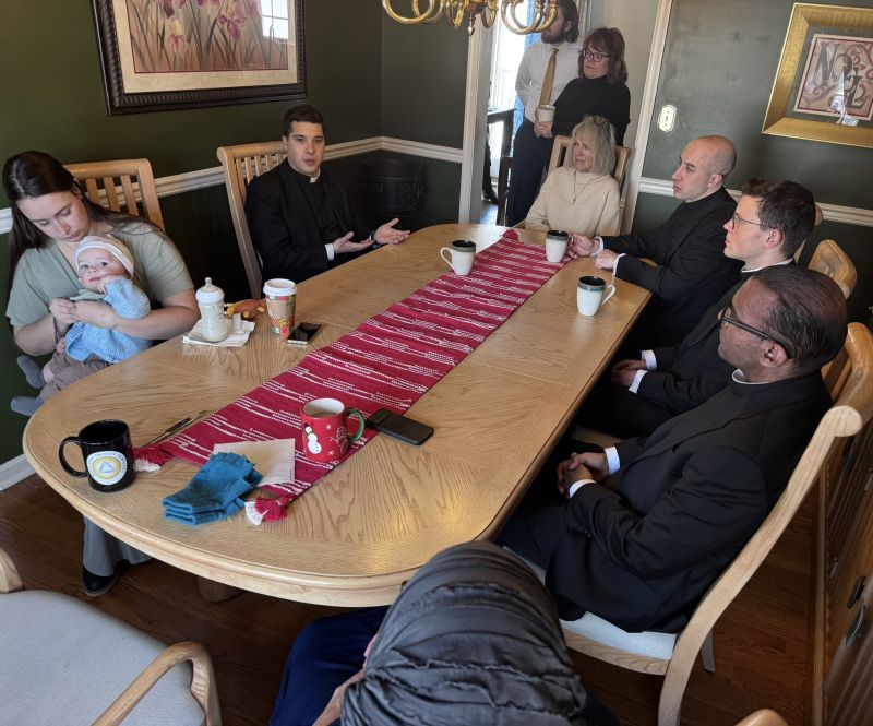 Image for the Tweet beginning: Frs. Bayer and Hennick at