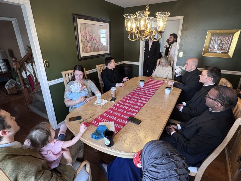 Image for the Tweet beginning: Frs. Bayer and Hennick at